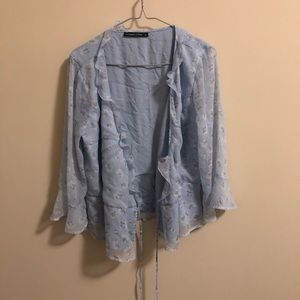 Light Blue Floral top cover